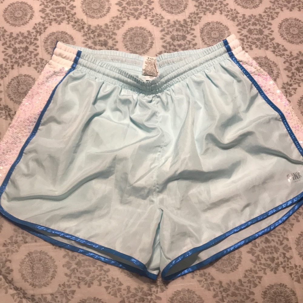 Pink athletic shorts